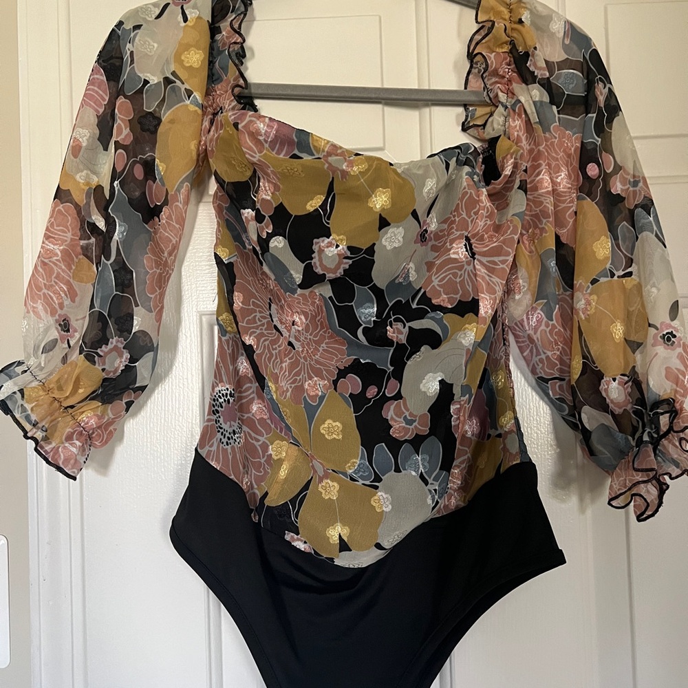 Blousey Bodysuit (Pink Lily)